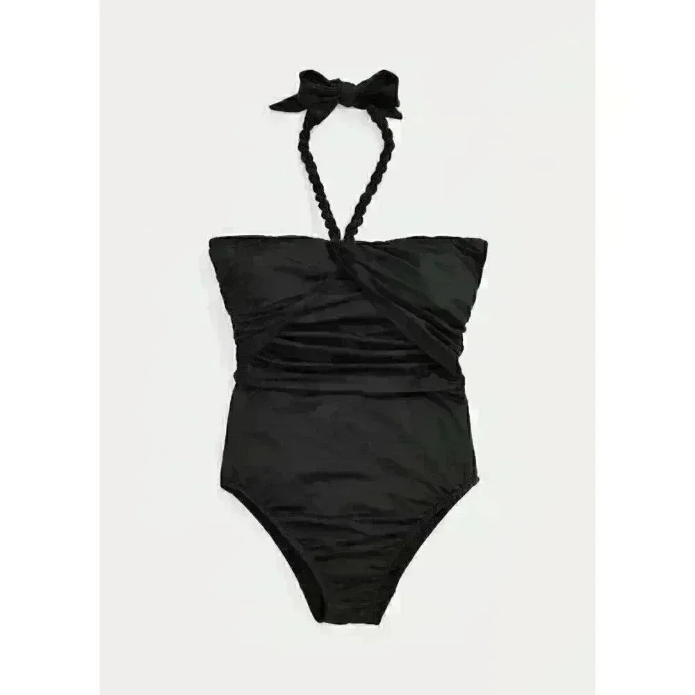 NEW Lauren Ralph Lauren Women's 16 Twist-Bandeau One-Piece Swimsuit NWT $140